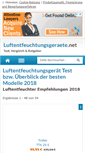 Mobile Screenshot of luftentfeuchtungsgeraete.net